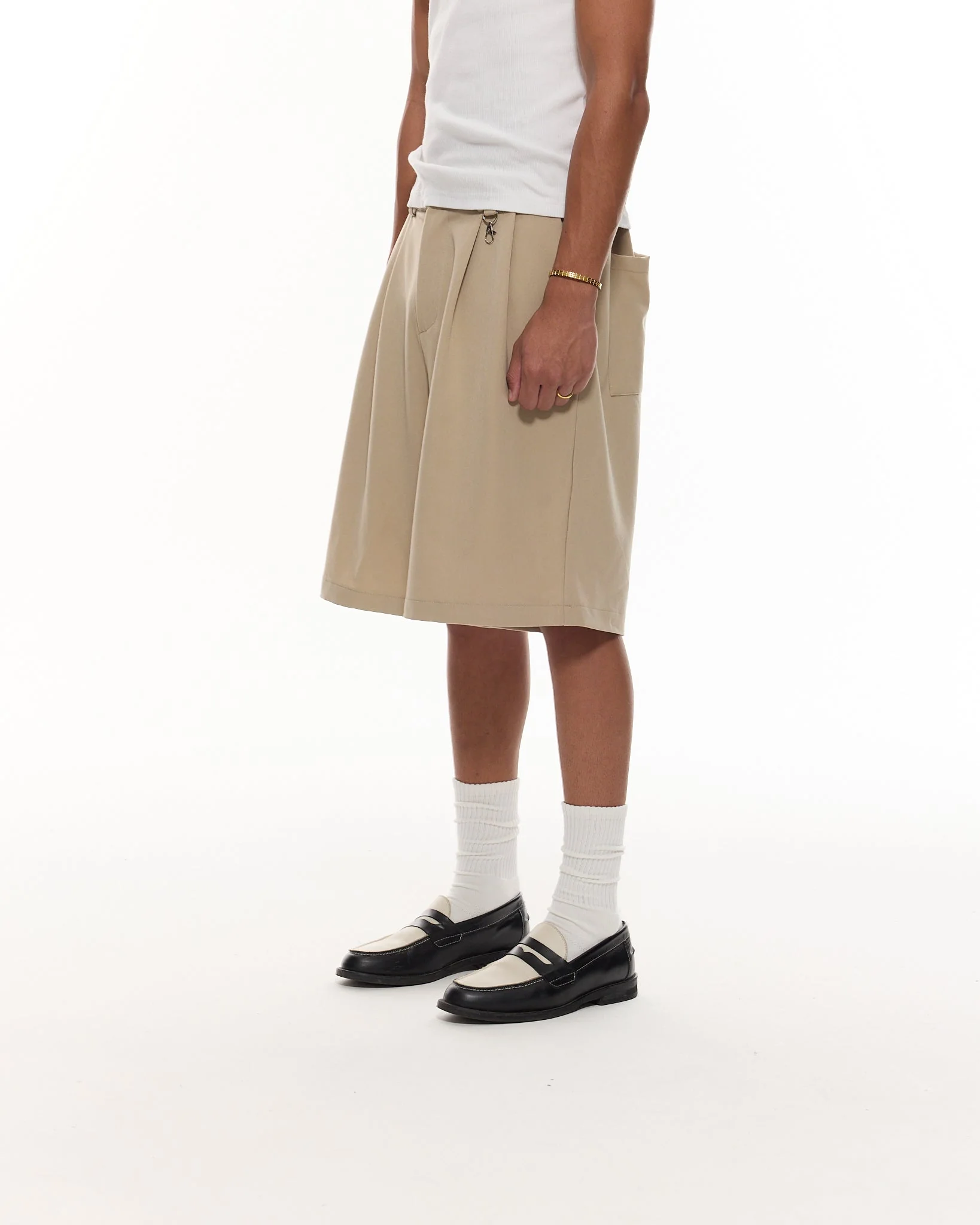 PLEATED SHORT - SAND - Image 5