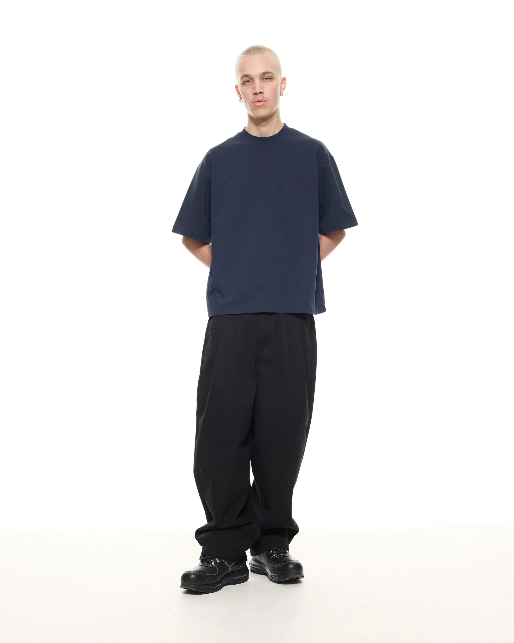 SIGNATURE BLANK T-SHIRT - NAVY - Image 5