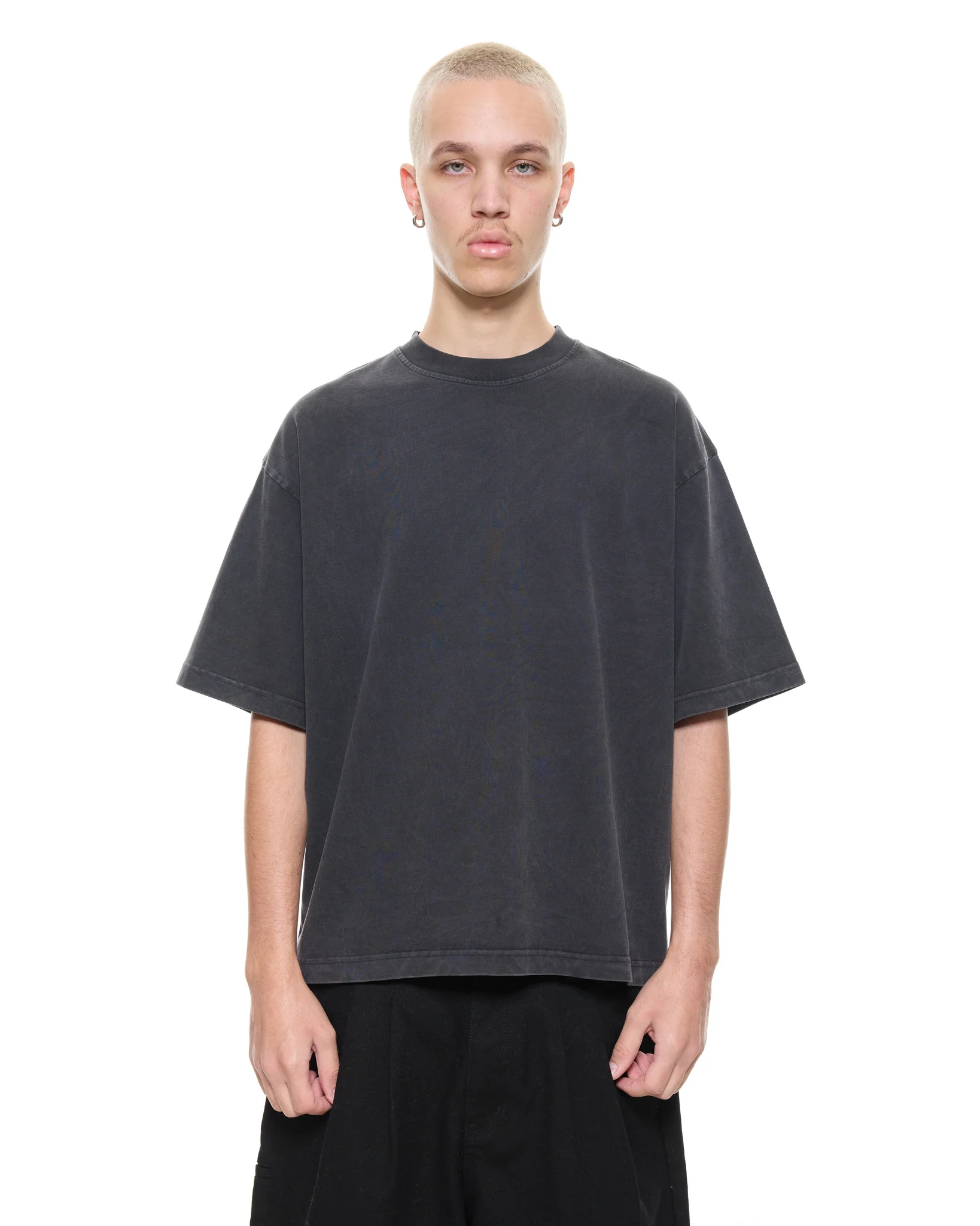 SIGNATURE BLANK T-SHIRT - WASHED BLACK - Image 3